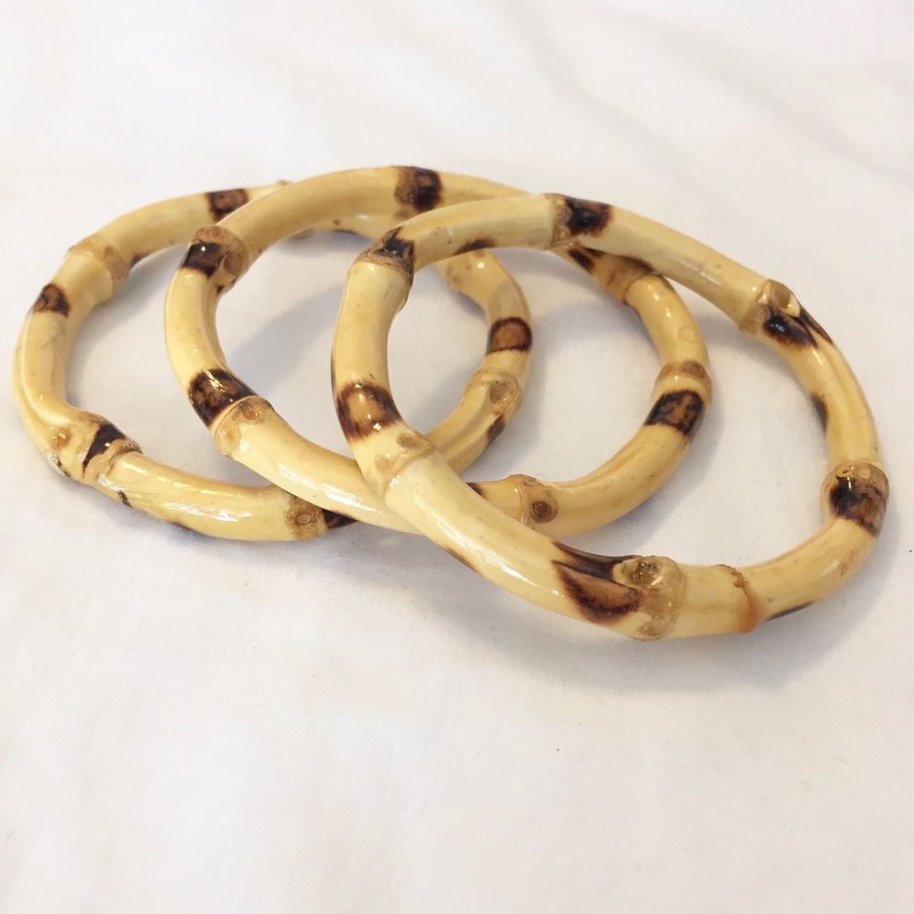 Bamboo Inspired, Stacking, Bangle Bracelets - image 4